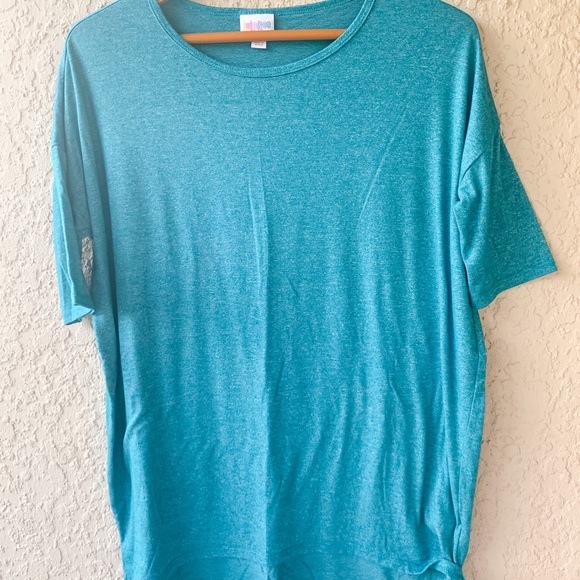 LuLaRoe Tops - Lularoe Perfect T - Size XS (runs big) - Solid Heathered Teal